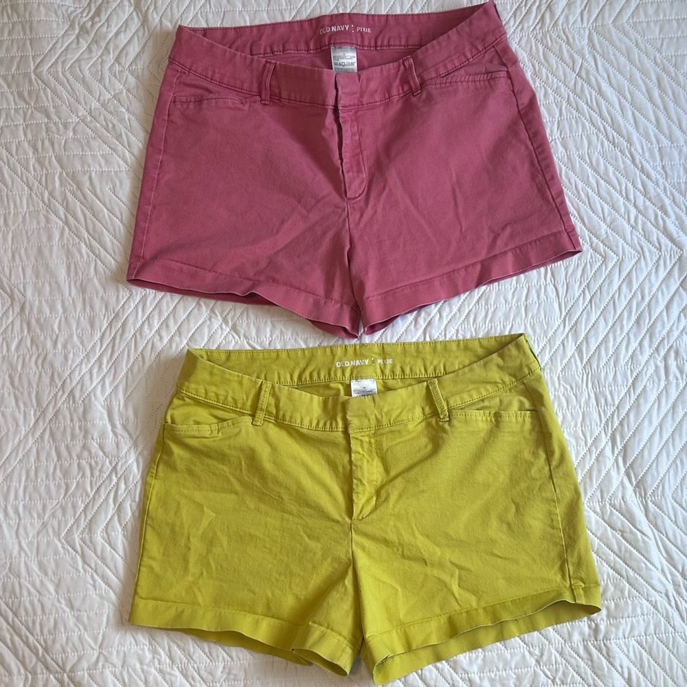 Old Navy Women's Pixie Shorts - 2 pair included